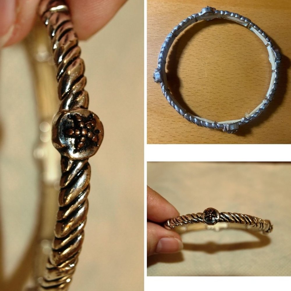 Silver Jeans rope stretch silver bracelet